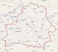Города и реки Беларуси