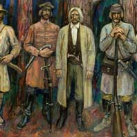 Генрых Дмахоўскі з паўстанцамі, Генрых Ціхановіч