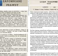 Люциан Желиговский, Zapomnianae prawdy (Забытые истины)