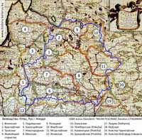Ваяводствы Вялікага княства Літоўскага на мапах XVII ст.