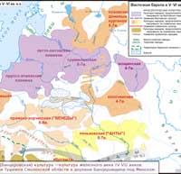 Славяне и балты, рхеологические культуры V-VI вв