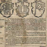 Гербы ваяводстваў ВКЛ згодна з Kronika Polska, Marcin Bielski 1597