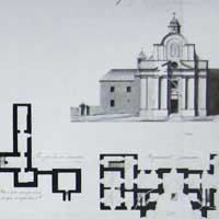 Выява фасада i планаў паверхаў касцёла Святой Барбары i кляштару трынітарыяў з абмерных чарцяжоў. Апублiкавана - Marcin Zglinski Koscioly i klasztory rzymskokatolickie dawnego wojewodztwa brzeskolitewskiego. Czesc 5. Tom 1. — Krakow, 2013.