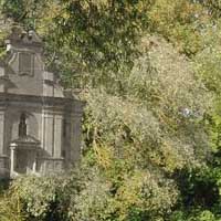 Берасце. Графiчная рэканструкцыя касцёла Звеставання найсвяцейшай Дзеве Марыі кляштару брыгiтак. Выгляд y першай палове XIXст. да перабудовы пад казармы гарнiзона фартэыi. 3D мадэль, арыгiнальныя фота, фотамантаж by A. Nevar. 2019г.