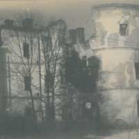 Берасце. Выява апсiды былога касцёла Яна Хрысціцеля і Св. Ганны Кляштару бернардынцаў, перабудаваных на ваенны шпiталь. Фота часоў Першай Сусветнай вайны, 1915 г. Крынiца - iнтэрнэт аукцыён ebay de