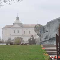 Берасце. Графiчная рэканструкцыя касцела Пана Езуса і Святога Казіміра калегii езуiтаў. Гiпатэтычны выгляд на перыяд сярэдзiны XVIIIст. 3D Мадэль, арыгiнальныя фота, фотамантаж - by A. Nevar 2019г.