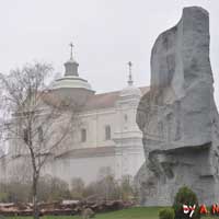 Берасце. Графiчная рэканструкцыя касцела Пана Езуса і Святога Казіміра калегii езуiтаў. Гiпатэтычны выгляд на перыяд сярэдзiны XVIIIст. 3D Мадэль, арыгiнальныя фота, фотамантаж - by A. Nevar 2019г.