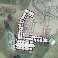 Берасце. Выявы касцела Пана Езуса і Святога Казіміра i карпусоў калегii езуiтаў з тэрыторыяй з сумяшчэннем на сучасным аэрафотаздымку, + выявы галоўнага фасада былога езуiцкага комплекса да i пасля перабудовы.
Фотамантаж by A. Nevar 2019г. 