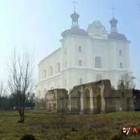 Берасце. Касцёл Беззаганнага Зачацця Найсвяцейшай Панны Марыі кляштару бэрнардынак. Графiчная рэканструкцыя на перыяд да 1830г. 3D-мадэль, арыгiнальныя фота, фотамантаж by А.Невар, - 2016г.