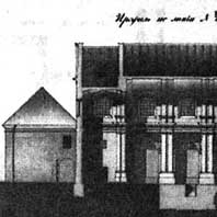 Берасце. Касцёл Беззаганнага Зачацця Найсвяцейшай Панны Марыі кляштару бэрнардынак. Абмерныя чарцяжы 1830г. Прадольны разрэз (РДВГА). Апублiкавана - Cлюнькова И.Н. - Монастыри восточной и западной традиций. Наследие архитектуры Беларуси - М.:Прогресс-Традиция-2002г. -236стр. Электронны рэсурс - http://orda.of.by/.lib/slyunkova/mvizt/236