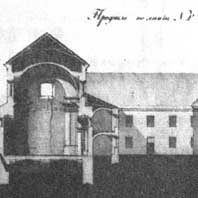 Берасце. Касцёл Беззаганнага Зачацця Найсвяцейшай Панны Марыі кляштару бэрнардынак. Абмерныя чарцяжы 1830г. Папярочны разрэз (РДВГА). Апублiкавана - Cлюнькова И.Н. - Монастыри восточной и западной традиций. Наследие архитектуры Беларуси - М.:Прогресс-Традиция-2002г. -236стр. Электронны рэсурс - http://orda.of.by/.lib/slyunkova/mvizt/236