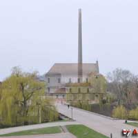 Графiчная рэканструкцыя царквы Святых Пятра i Паўла кляштару базылiянаў. Незакончаны выгляд на пачатак XIXст. 3D мадэль, арыгiнальныя фота, фотамантаж by A. Nevar. 2019г.