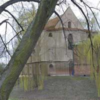 Графiчная рэканструкцыя царквы Святых Пятра i Паўла кляштару базылiянаў. Незакончаны выгляд на пачатак XIXст. 3D мадэль, арыгiнальныя фота, фотамантаж by A. Nevar. 2019г.