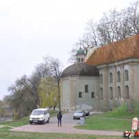 Берасце. Графiчная рэканструкцыя касцёла Святой Сафіі кляштару дамініканаў. выгляд на пачатак XIXст. 3D мадэль, арыгiнальныя фота, фотамантаж by A. Nevar. 2019г.