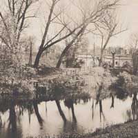 Берасце. Выява Цытадэлi - пабудоў былой артылерыйскай Базылiянскай батарэi, пабудаванай ў 1865-1867гг. на месцы жылога корпуса кляштару дамініканаў, побач з былым касцёлам Святой Сафіі. Фота часоў Першай Сусветнай вайны (1915-1918гг.) Крынiца - iнтэрнэт-аукцыён ebay de 