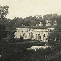 Берасце. Выява Цытадэлi - пабудоў былой артылерыйскай Базылiянскай батарэi, пабудаванай ў 1865-1867гг. на месцы жылога корпуса кляштару дамініканаў, побач з былым касцёлам Святой Сафіі. Фота часоў Першай Сусветнай вайны (1915-1917гг.) Крынiца - iнтэрнэт-аукцыён ebay de