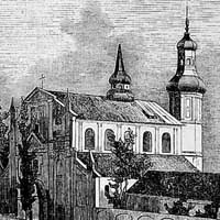 Графiчная выява кляштару картузiянцаў (картузаў) у Бярозе. Малюнак Б.Падбельскага 1861г.