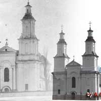 Быцень, Базыліянская саборная царква. Графічная рэкнструкцыя, 3D-мадэль і фотаапрцоўка — А. Невар