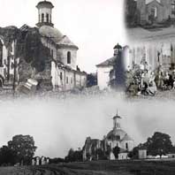 Быцень, Базыліянская саборная царква — старыя фотаздымкі і абмерныя пляны