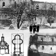 Быцень, Базыліянская саборная царква — старыя фотаздымкі і абмерныя пляны