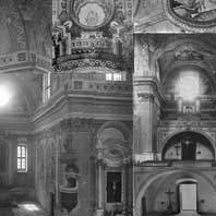 Гарадзiшча (Пiнскi раён) Выява iнтэр'ераў касцёла св. Ганны былога кляштара бенедыктынаў. 1935г. Калаж з фота Соф’i Хамянтоўскай (autor: Chometowska Zofia, wlasnosc: Gabriella Chometowska). Fundacja Archeologia Fotografii Апублiкавана на сайце radzima,org Электронны рэсурс - http://www.radzima.org/be/object-photo/6130.html