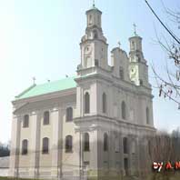 Імянін (Таракань) Драгiчынскi раён. Царква Божага аб'яўлення былога базылiянскага кляштару. Графiчная рэканструкцыя by A. Nevar 2016г.