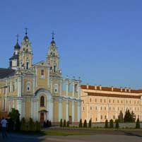 Пiнск. Графiчная рэканструкцыя касцёла св. Станiслава былога комплексу калегii езуiтаў. 3D мадэль, фотамантаж - А.Невар 2015г.