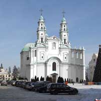 Пiнск. Графiчная рэканструкцыя касцёла св. Станiслава былога комплексу калегii езуiтаў. 3D мадэль, фотамантаж - А.Невар 2015г.