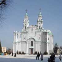 Пiнск. Графiчная рэканструкцыя касцёла св. Станiслава былога комплексу калегii езуiтаў. 3D мадэль, фотамантаж - А.Невар 2015г.