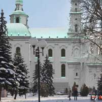 Пiнск. Графiчная рэканструкцыя касцёла св. Станiслава былога комплексу калегii езуiтаў. 3D мадэль, фотамантаж - А.Невар 2015г.