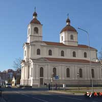 Пiнск. Графiчная рэканструкцыя свята-Фёдараўскага сабора (былога касцёла св.Дамiнiка кляштару дамiнiканаў) 3D-мадэль, арыгiнальныя фота, фотамантаж by А. Nеvar 2018г.
