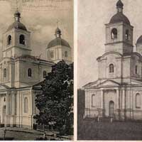 Пiнск. Выявы свята-Фёдараўскага сабора (былога касцёла св.Дамiнiка кляштару дамiнiканаў) Фота пачатку XXcт. часоў Першай сусветнай вайны (1915-1918гг.) Крынiца - iнтэрнэт-аукцыён ebay de