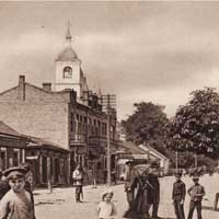 Пiнск. Выява свята-Фёдараўскага сабора (былога касцёла св.Дамiнiка кляштару дамiнiканаў) Фота пачатку XXcт. (да 1918г.) Крынiца - iнтэрнэт-аукцыён ebay de