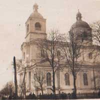 Пiнск. Выява свята-Фёдараўскага сабора (былога касцёла св.Дамiнiка кляштару дамiнiканаў) Фота пачатку XXcт. часоў мiжваеннага перыяду II Рэчы паспалiтай (1930г.) Крынiца - iнтэрнэт-аукцыён ebay de