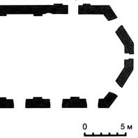 Ашмяны. Схема плана былога францысканскага касцёла Найсвяцейшай Дзевы Марыі. Крынiца - В. С. Мiцкевiч Каталiцкiя кляштары XIV-XVIII стст. у межах сучаснай Беларусi 2013