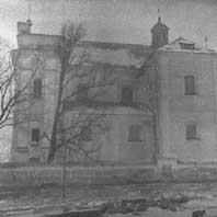 Бераставiца Вялiкая. Выява былога кармелiцкага касцёла Звеставання Панны Марыі. Фота да1839г. Крынiца - IS PAN 0000009038. Электронны рэсурс - https://wikipedia.org