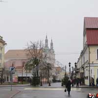 Горадня. Графiчная рэканструкцыя касцёла Маці Божай Ружанцовай кляштару дамініканаў. Выгляд на перыяд другой паловы XVIIIст. 3D мадэль, фотамантаж by A. Nevar. 2020г. Арыгiнальныя фота - E. Asnareuski, 2020г.