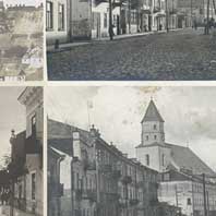 Выявы былога фарнага касцёла (фары Вiтаўта) пасля перабудоў: 1( пач.-сярэдз. ХІХ ст) - перабудовы каталіцкага храма ў праваслаўны Сафійскі сабор. 2 (1896-1898 гг.) - ў ходзе капітальнай рэканструкцыі будынка (арх. М. Чагін). 3 (1922г.) - пасля перабудовы у касцёл (арх. В.Генеберг). 4 (1935г.) - пасля чарговая рэканструкцыi (арх. А.Сасноўскі). Фотакалаж cа старых фота by А.Невар, 2016г. 