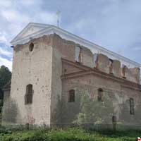 Новаспаск (Смаргонскі раён Гарадзеншчыны) Былы маёнтак Суцькаў (Суцькава). Графiчная рэканструкцыя прыхадской Прэабражэнскай царквы (былой царквы кляштару базылiянаў) 3D-мадэль, фотамантаж - by А. Nеvar 2018г., арыгiнальныя фота - D. Nedvetskiy