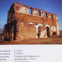 Новаспаск (Смаргонскі раён Гарадзеншчыны) Былы маёнтак Суцькаў (Суцькава). Выява прыхадской Прэабражэнскай царквы (былой царквы кляштару базылiянаў) Сучасны стан, схема плана (PS контур закрыстыi пазначаны некарэктна). Author - Valer Mickievicz. Апублiкавана - Каталіцкія кляштары XIV-XVIII ст.ст. у межах сучаснай Беларусі (ISBN 978-985-665244-1)