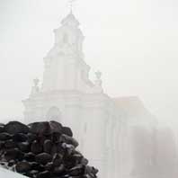 Наваградак. ГIПАТЭТЫЧНАЯ (!) графiчная рэканструкцыя былой замкавай царквы. 3D мадэль - А. Невар. 2017г