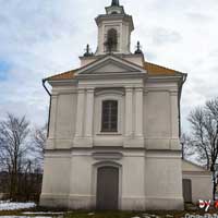 Новадзевяткавiчы. Графiчная рэканструкцыя касцёла Св. Апосталаў Пятра і Паўла. Выгляд на сярэдзiну XIX ст. да перабудовы пад праваслаўную царкву. 3d мадэль, фотамантаж by А.Невар, 2019г., арыгiнальнае фота - С. Плыткевiч