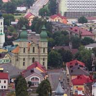 Графiчная рэканструкцыя касцёлу св. Міхала Арханёла былога дамiнiканскага кляштару ў г.Слонiм. 3D мадэль, фотамантаж - А.Невар, арыгiнальнае фота - С.Плыткевiч