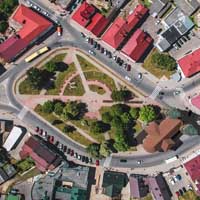 Слонiм. Графiчная рэканструкцыя касцёлу св. Міхала Арханёла былога дамiнiканскага кляштару. 3D мадэль, фотамантаж - А.Невар, арыгiнальнае фота - A. Archipienka (Antony Ivanov )