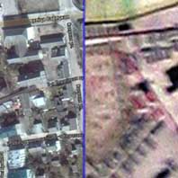 Сумяшчэнне комплексу дамiнiканскага кляштара з абмераў 1851г. на мапе Google з мапай Слонiма 1823г.