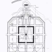 Чачэрск (Гомельская вобласць). План горада канца XVIIIст. (рэканструкцыя Ю.Чантурыя) Апублiкавана - Чантурия Ю. В. Градостроительное искусство Беларуси стр. 184; Минск. Белорусская наука; 2005г., Электронны рэсурс - https://orda.of.by
