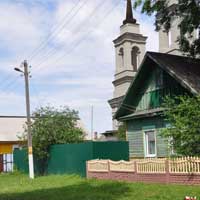 Чачэрск (Гомельская вобласць). Графiчная рэканструкцыя Царквы Нараджэння Божай Маці. Выгляд на пачатак XIXст. 3D мадэль, фотамантаж by A. Nevar. 2019г. Aрыгiнальныя фота - Сяргей Ляпін 