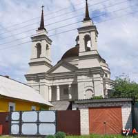 Чачэрск (Гомельская вобласць). Графiчная рэканструкцыя Царквы Нараджэння Божай Маці. Выгляд на пачатак XIXст. 3D мадэль, фотамантаж by A. Nevar. 2019г. Aрыгiнальныя фота - Сяргей Ляпін