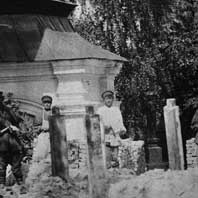 Кiмбараўка (Мазыр). Старыя архiўныя фота касцёла былога кляштара цыстэрцыянцаў на перыяд пачатку XX стагоддзя. Фота 1916г. Электронны рэсурс - .wikipedia.org/