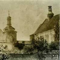 Кiмбараўка (Мазыр). Старыя архiўныя фота касцёла былога кляштара цыстэрцыянцаў на перыяд пачатку XX стагоддзя. Фота 1916г. Электронны рэсурс - .wikipedia.org/